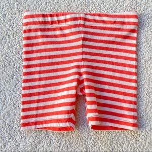 New Harper Canyon Coral and White Stripe Bike Shorts